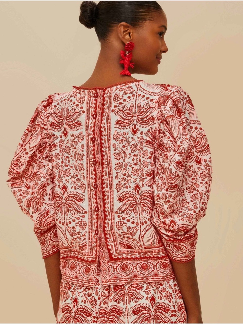 Farm Rio Red River Ride Blouse - Picture 3 of 6